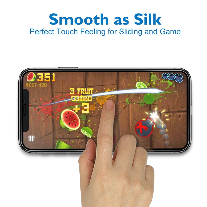 Mothca Matte Glass Screen Protector for iPhone 11/iPhone XR Anti-Glare & Anti-Fingerprint Tempered Glass Clear Film Full Screen Case Friendly Easy Install Bubble Free foriPhone 11/XR - Smooth as Silk - Image 2